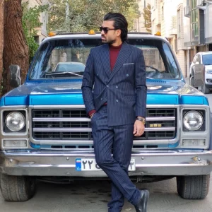 کت و شلوار دیپلمات مدل دبل برست