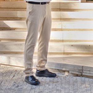 شلوار پارچه نیم کش گاباردین
