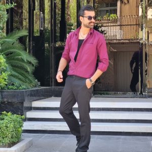 پیراهن اسپرت نخی برند نیکومن