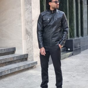 کاپشن چرم کد ۶۵۱۸